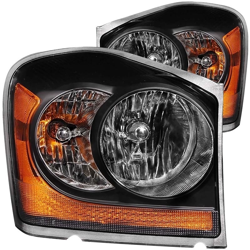 ANZO | Crystal Headlights Noir - Durango 3.7L / 4.7L / 5.7L 2004-2006 Anzo USA Headlights