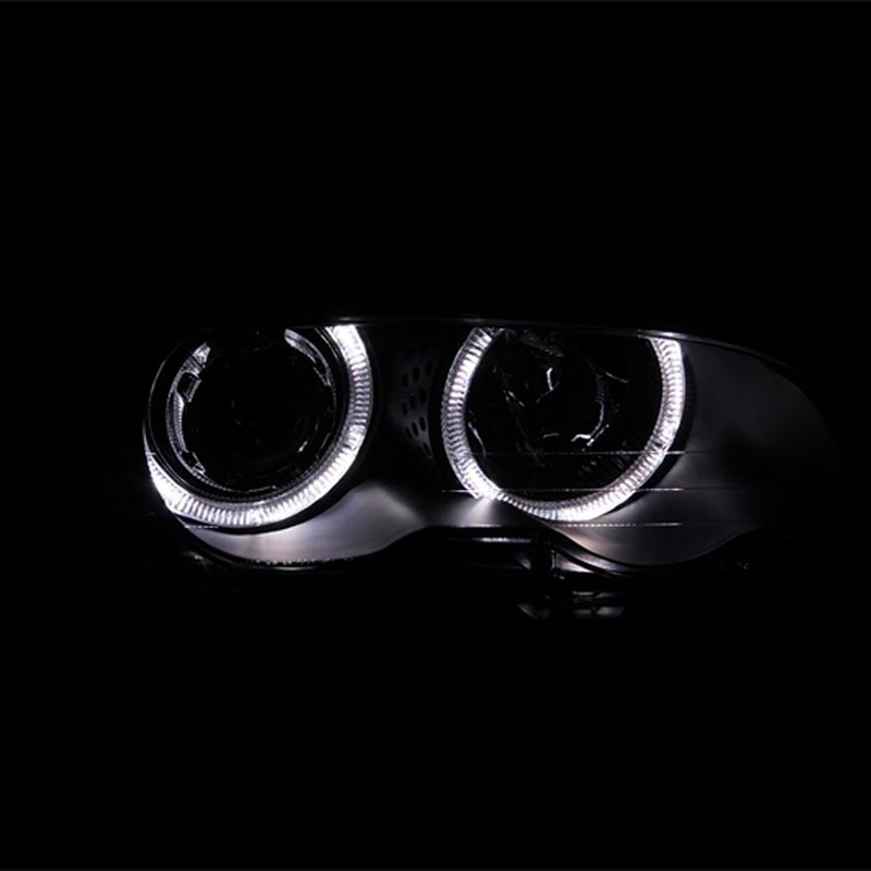 ANZO | Crystal Headlights Noir w/ Halo - BMW E46 Anzo USA Phares avant