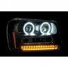 ANZO | Projector Headlights w/ Halo Black - CHEVROLET TRAILBLAZER 2002-2009 Anzo USA Éclairage