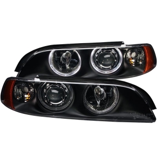 ANZO | Projector Headlights w/ Halo Black - 525i / 528i / 530i / 540i 1997-2001 Anzo USA Lighting