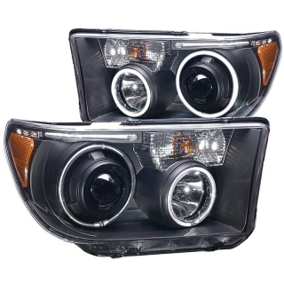 ANZO | Projector Headlights w/ Halo Black (SMD LED) - Sequoia / Tundra 2007-2017 Anzo USA Lighting