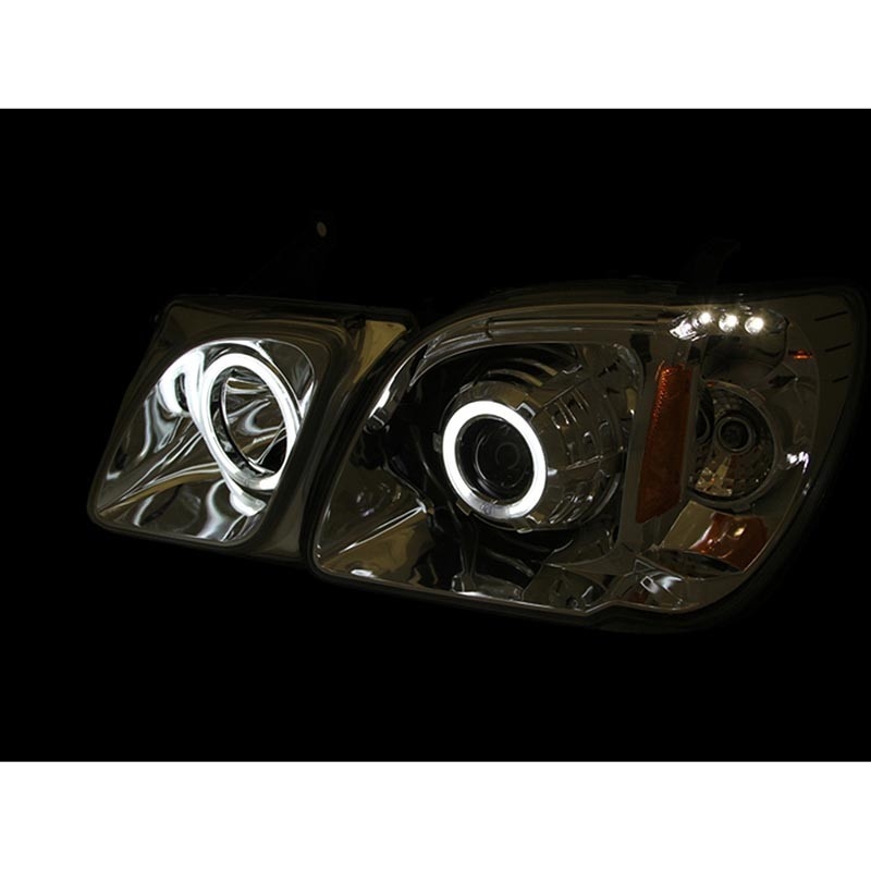 ANZO | Projector Headlights w/ Halo Black (SMD LED) - LX470 4.7L 2000-2007 Anzo USA Lighting