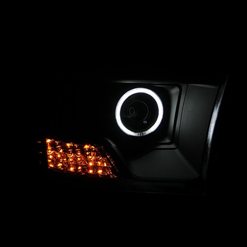 ANZO | Projector Headlights w/ Halo Black (SMD LED) - DODGE RAM Anzo USA Éclairage