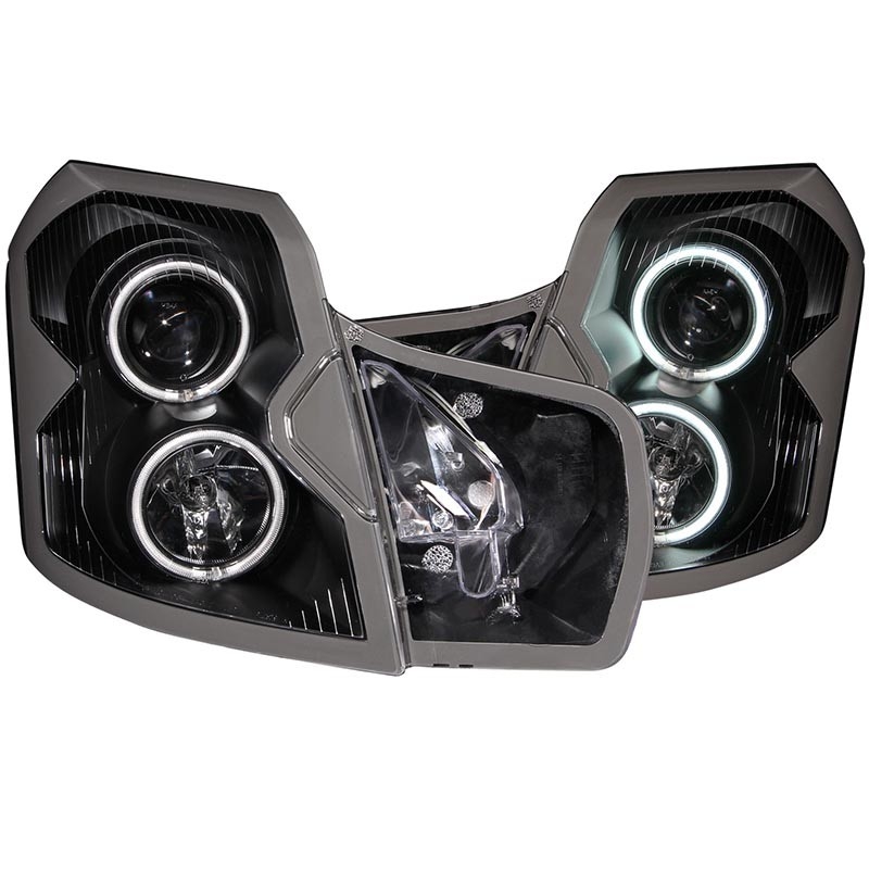 ANZO | Projector Headlights w/ Halo Black (SMD LED) - CADILLAC CTS Anzo USA Éclairage