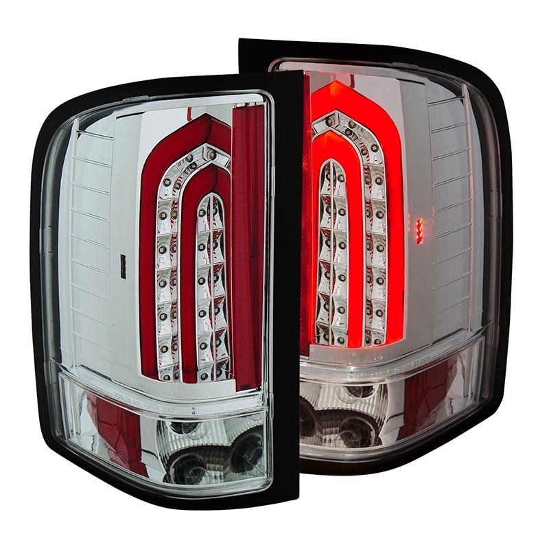 ANZO | LED Taillights Chrome - Chevrolet 2007-2013 Anzo USA Lighting