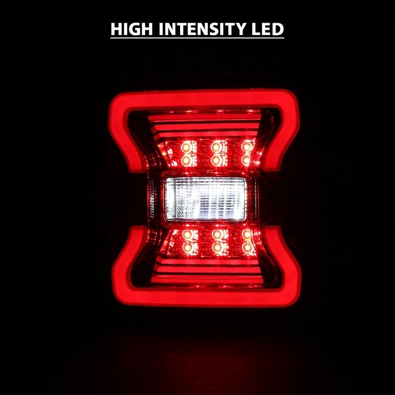 ANZO | LED Taillights Red / Clear - JEEP WRANGLER Anzo USA Éclairage
