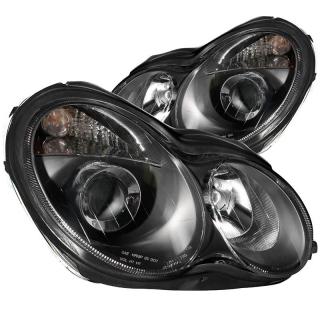 ANZO | Projector Headlights Noir - MERCEDES C CLASS W203 Anzo USA Éclairage