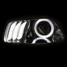 ANZO | Projector Headlights Chrome clear w/ white & Red - JEEP CHEROKEE Anzo USA Éclairage