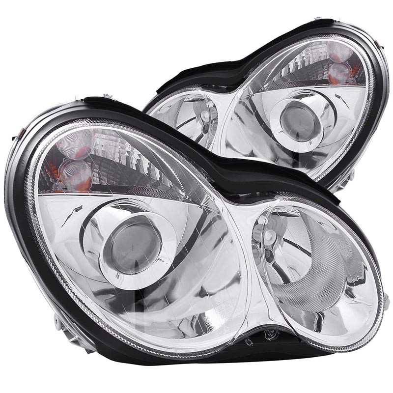 ANZO | Projector Headlights Chrome - MERCEDES BENZ C CLASS Anzo USA Éclairage