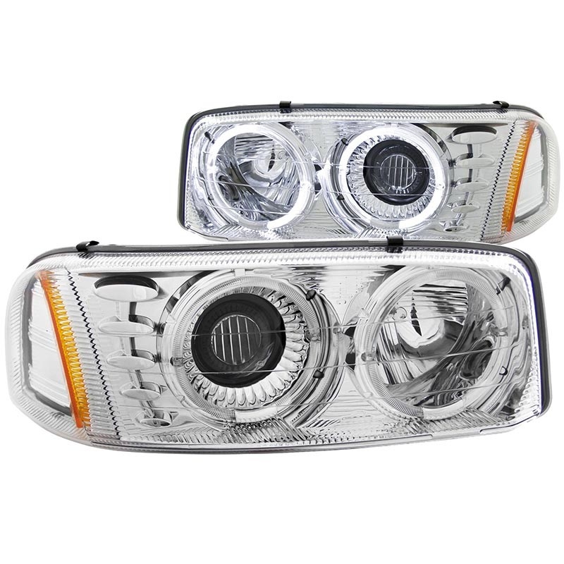 ANZO | Projector Headlights Chrome w/ Halo - GMC 2000-2007 Anzo USA Lighting