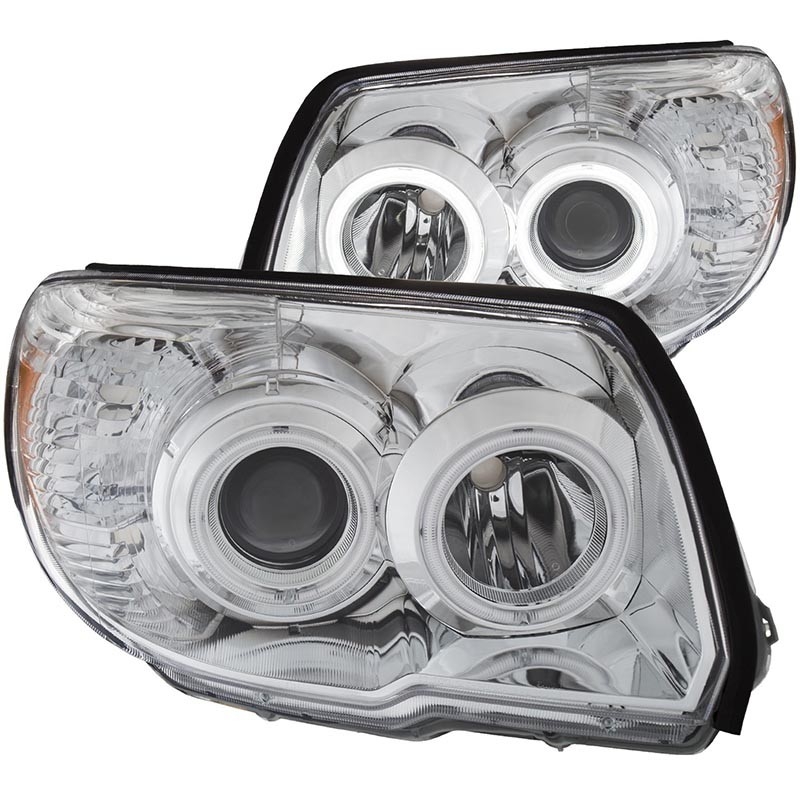 ANZO | Projector Headlights Chrome w/ Halo - 4Runner 4.0L / 4.7L 2006-2009 Anzo USA Lighting