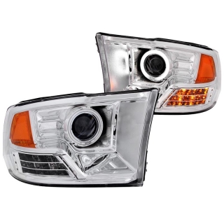 ANZO | Projector Headlights Chrome w/ Halo - DODGE RAM Anzo USA Éclairage