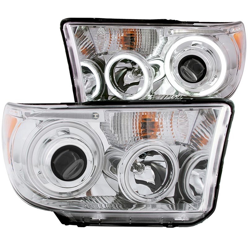 ANZO | Projector Headlights Chrome w/ Halo - TOYOTA TUNDRA Anzo USA Éclairage