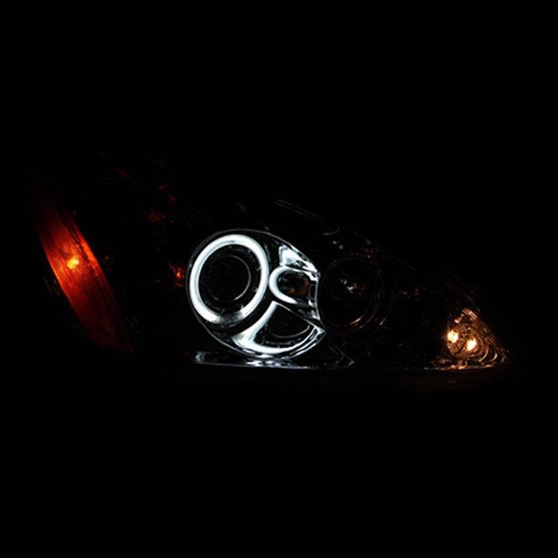 ANZO | Projector Headlights Chrome w/ Halo - Lancer 2.0L / 2.4L 2004-2006 Anzo USA Lighting