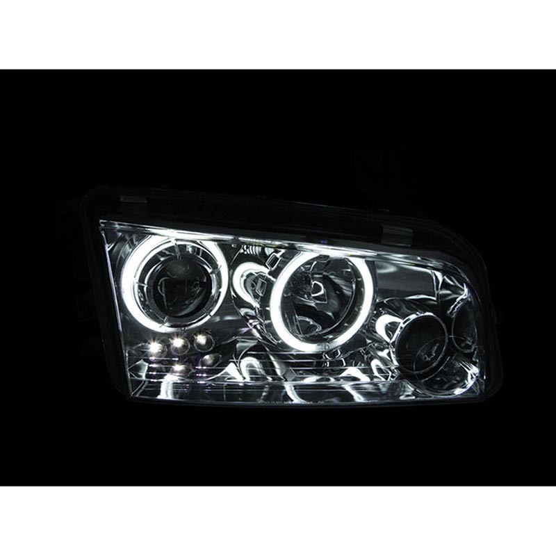 ANZO | Projector Headlights Chrome w/ Halo - Charger 2006-2010 Anzo USA Lighting