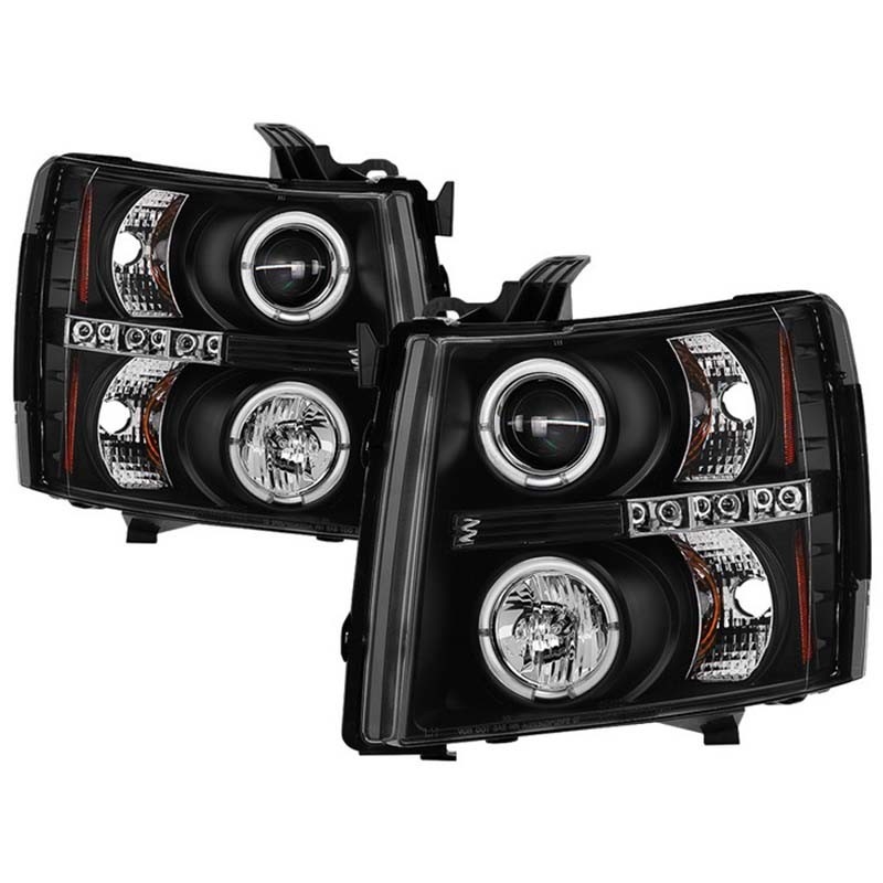 Spyder | Projector Headlights - LED Halo LED - Black SPYDER HALO Headlights