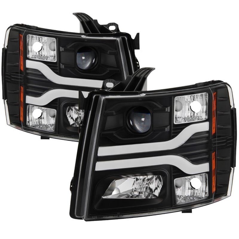 Spyder | Projector Headlights - LED DRL - Black SPYDER Headlights
