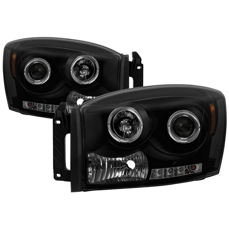 Spyder | Projector Headlights - LED Halo LED - Black Smoke SPYDER Headlights