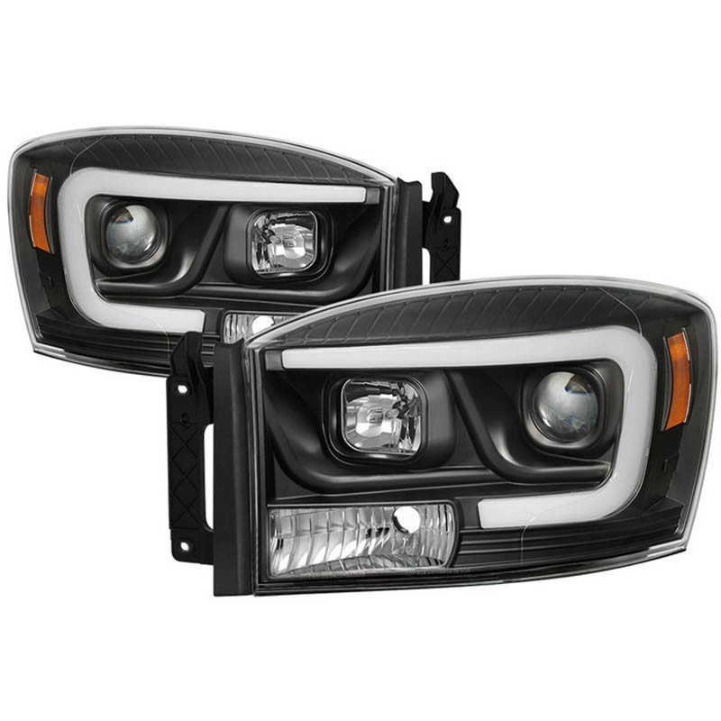 Spyder | Projector Headlights - Light Bar DRL - Black SPYDER Headlights