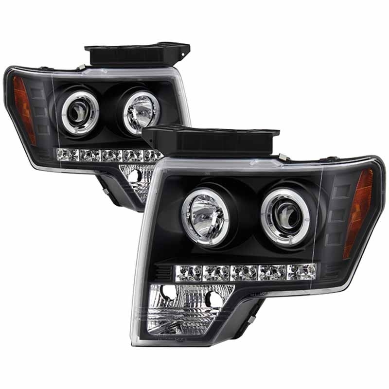 Spyder | Projector Headlights - LED Halo LED - Black SPYDER Headlights