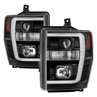 Spyder | Projector Headlights - Light Bar DRL - Black SPYDER Headlights