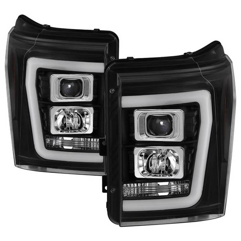 Spyder | Projector Headlights - Light Bar DRL - Black SPYDER Headlights