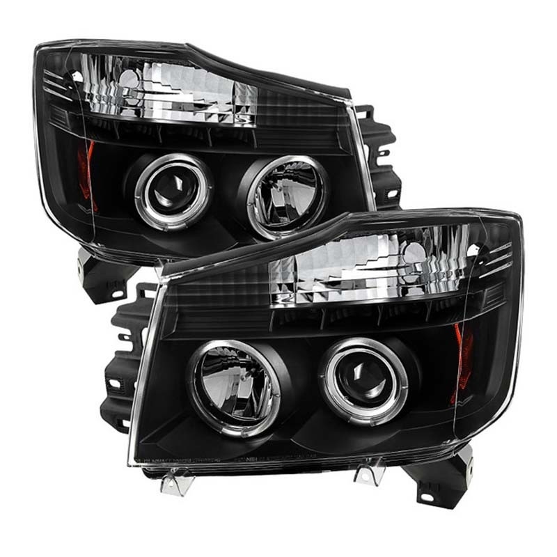 Spyder | Projector Headlights - LED Halo LED - Black SPYDER Headlights