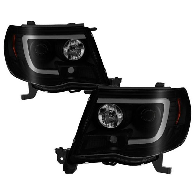 Spyder | Projector Headlights - Light Bar DRL - Black Smoke SPYDER DRL Bar Headlights