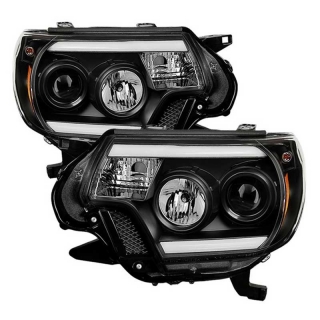 Spyder | Projector Headlights - Light Bar DRL - Black SPYDER Headlights