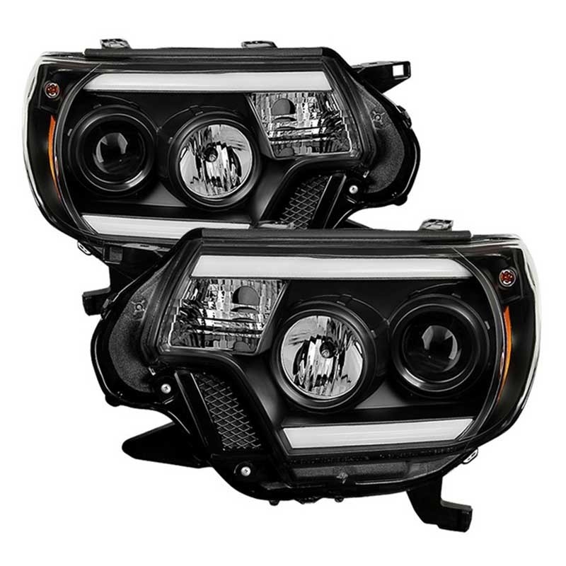 Spyder | Projector Headlights - Light Bar DRL - Black SPYDER Headlights