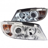 ANZO | Projector Headlights w/ Halo w/ LED Bar Chrome (SMD LED) - BMW SERIES 3 Anzo USA Éclairage