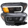 ANZO | Projector Headlights w/ Plank Style Black w/Amber w/ DRL - TOYOTA TACOMA Anzo USA Éclairage