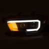 ANZO | Projector Headlights w/ Plank Style Black w/Amber w/ DRL - TOYOTA TACOMA Anzo USA Éclairage