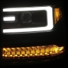 ANZO | Projector Headlights w/ Plank Style Design Black w/ Amber Sequential Turn Signal Anzo USA Éclairage