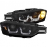 ANZO | Projector Headlights w/ U-Bar Noir - BMW SERIES 3 Anzo USA Éclairage