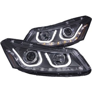 ANZO | Projector Headlights w/ U-Bar Noir - HONDA ACCORD Anzo USA Éclairage