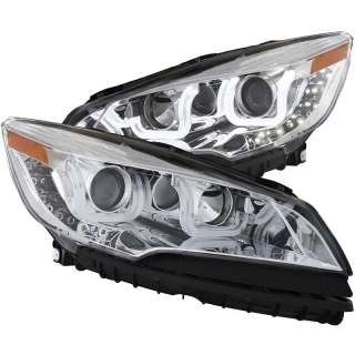 ANZO | Projector Headlights w/ U-Bar Chrome - FORD ESCAPE Anzo USA Éclairage