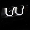 ANZO | Projector Headlights w/ U-Bar Chrome Amber (HID TYPE) (WITHOUT HID KIT) Anzo USA Éclairage