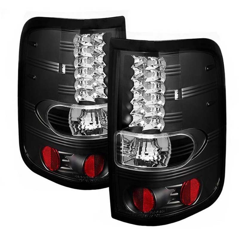 Spyder | Tail Lights - LED Bar Style - Styleside - Black SPYDER LED Tail Lights