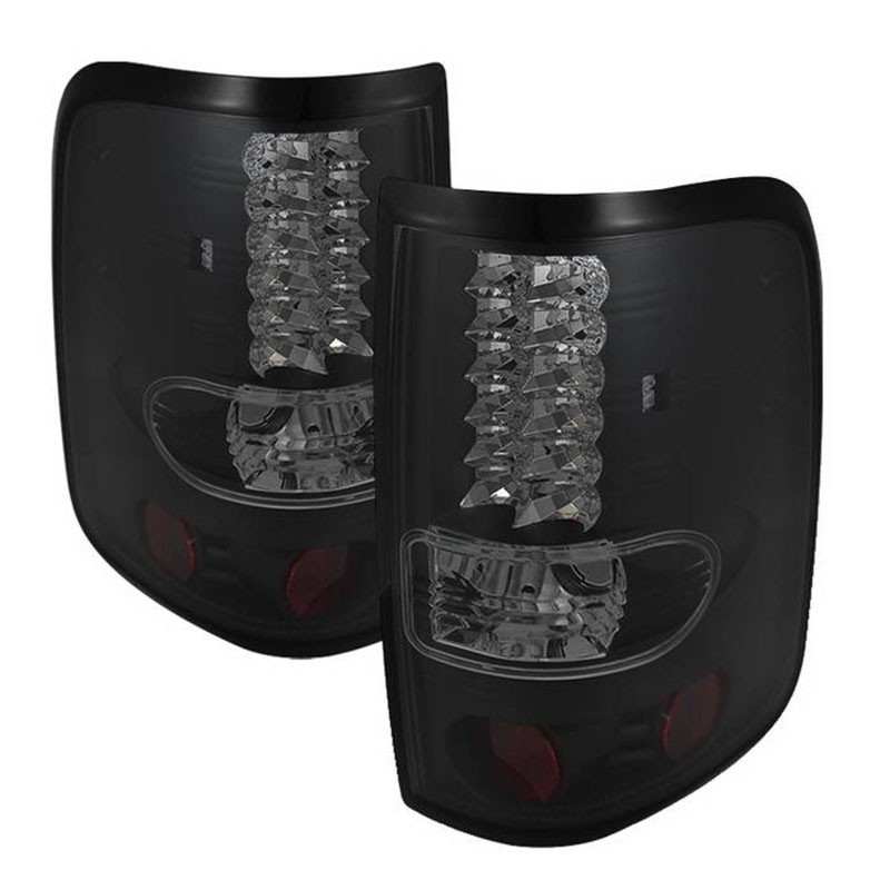 Spyder | Tail Lights - LED Bar Style - Styleside - Black Smoke SPYDER LED Tail Lights