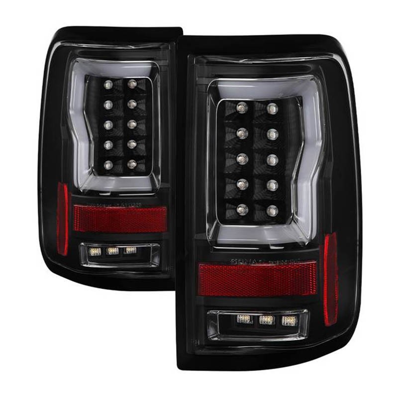 Spyder | Tail Lights - LED Bar Style - Styleside - Black SPYDER LED Tail Lights