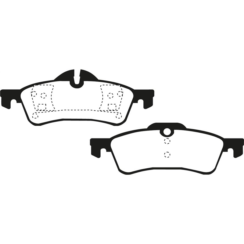EBC Brakes | Redstuff 3000 Series Ceramic Low Dust Pads - Rear EBC Brakes Brake Pads
