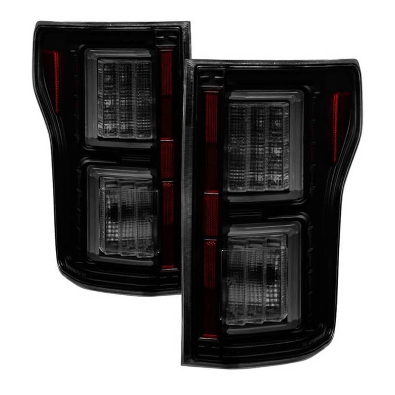 Spyder | Tail Lights - LED Bar Style - Black Smoke SPYDER LED Tail Lights