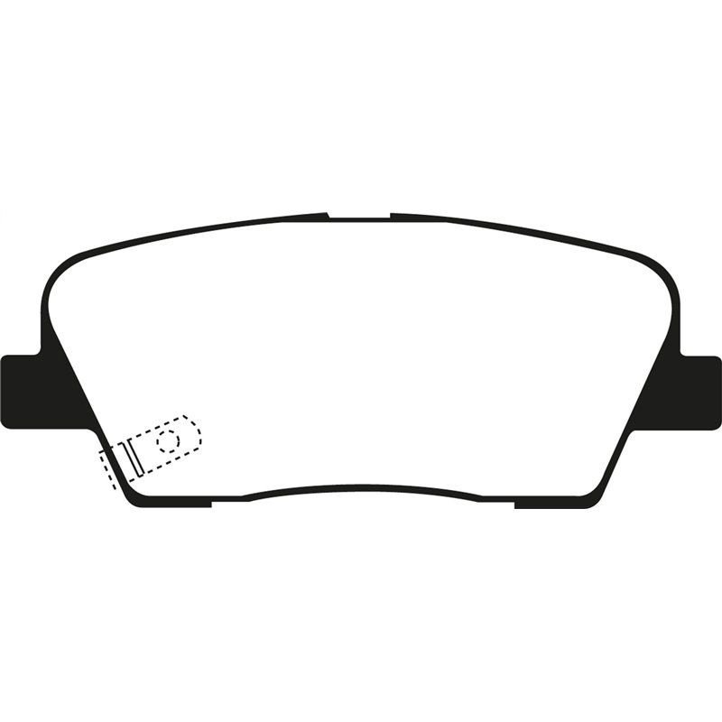 EBC Brakes | Redstuff 3000 Series Ceramic Low Dust Pads - Rear - Genesis / Hyundai / Kia 2009-2022 EBC Brakes Brake Pads