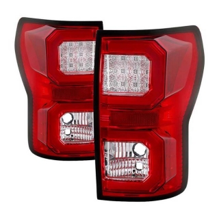 Spyder | Tail Lights - LED Bar Style - Red Clear SPYDER LED Tail Lights