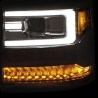 ANZO | Projector Headlights w/ Plank Style Chrome w/ Amber (HID TYPE) (WITHOUT HID KIT) Anzo USA Éclairage