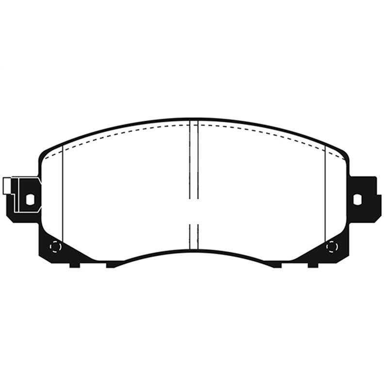 EBC Brakes | Redstuff 3000 Series Ceramic Low Dust Pads - Avant EBC Brakes Plaquettes de freins