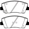 EBC Brakes | Redstuff 3000 Series Ceramic Low Dust Pads - Front - G70 / Stinger 2.0T 2018-2022 EBC Brakes Brake Pads
