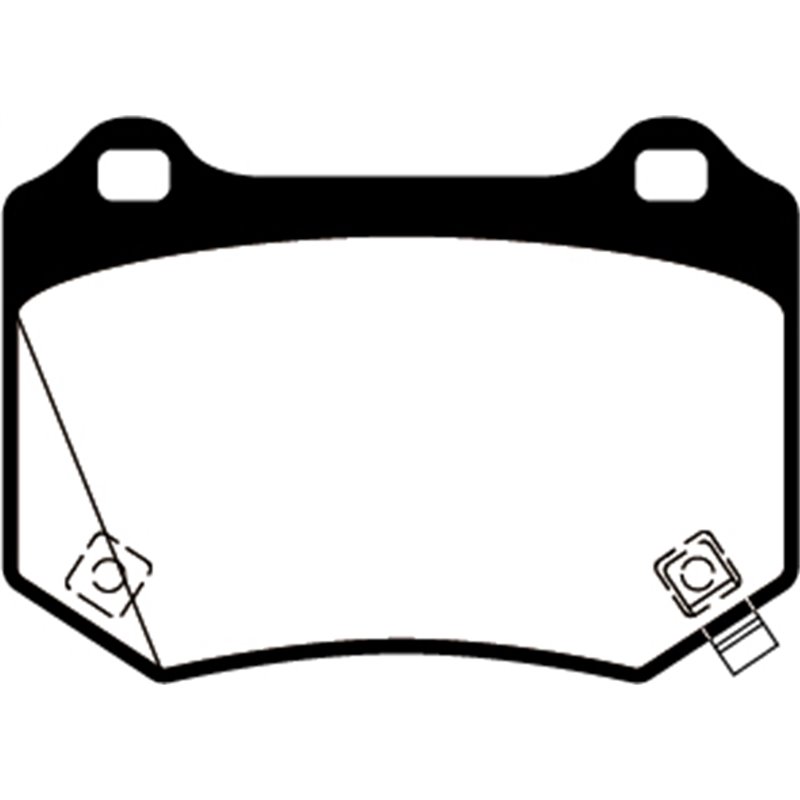 EBC Brakes | Redstuff 3000 Series Ceramic Low Dust Pads - Arrière EBC Brakes Plaquettes de freins