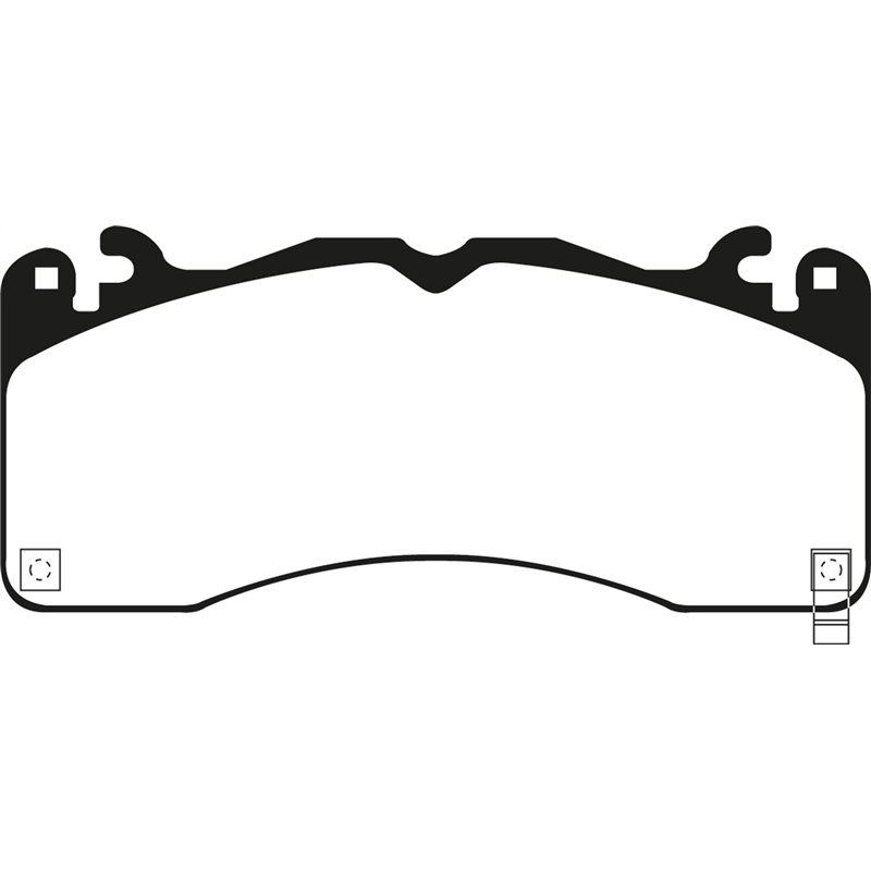 EBC Brakes | Redstuff 3000 Series Ceramic Low Dust Pads - Front - Mustang 2.3T / 3.7L / 5.0L 2015-2022 EBC Brakes Brake Pads
